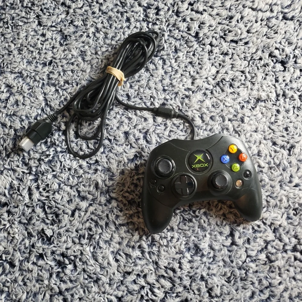 Microsoft X0869873 Xbox Game Controller S w/ Cord - Black